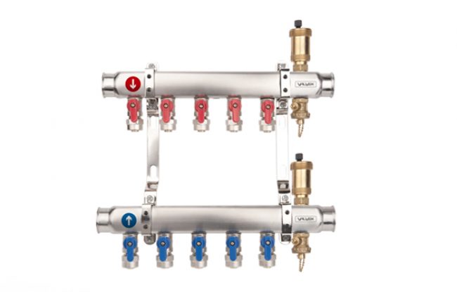 Zespół rozdzielaczy BASE INOX K2MINI-11 G1"-G3/4" n=11 K2MINI-11 G1"-G3/4" n=11 6084090 Valvex