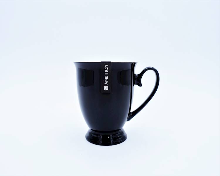 Kubek porcelanowy Diana 300 ml czarny AMBITION 72704