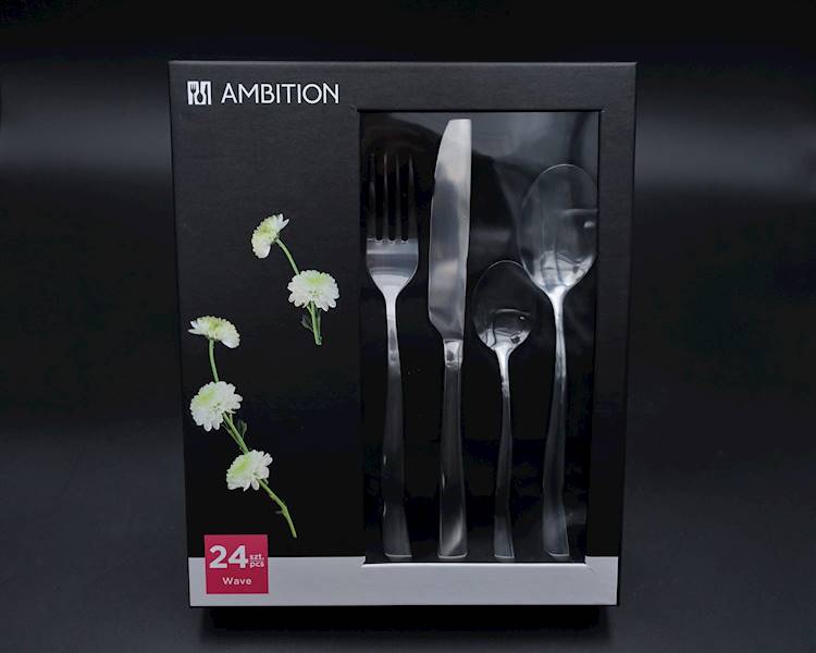 Komplet sztućców WAVE 24-elementy AMBITION 29880