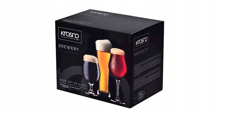 Zestaw konesera piwa BREWERY 6 częściowy KROSNO