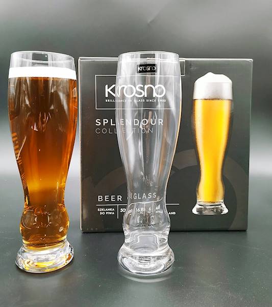 Komplet szklanek, pokali do piwa 0,5-L SPLENDOUR KROSNO