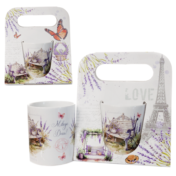 Kubek porcelanowy FILIP 380ml  LUBIANA dekor.6630L