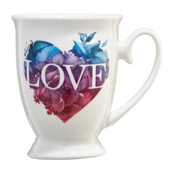 Kubek porcelanowy z napisem LOVE 300ml AMBITION