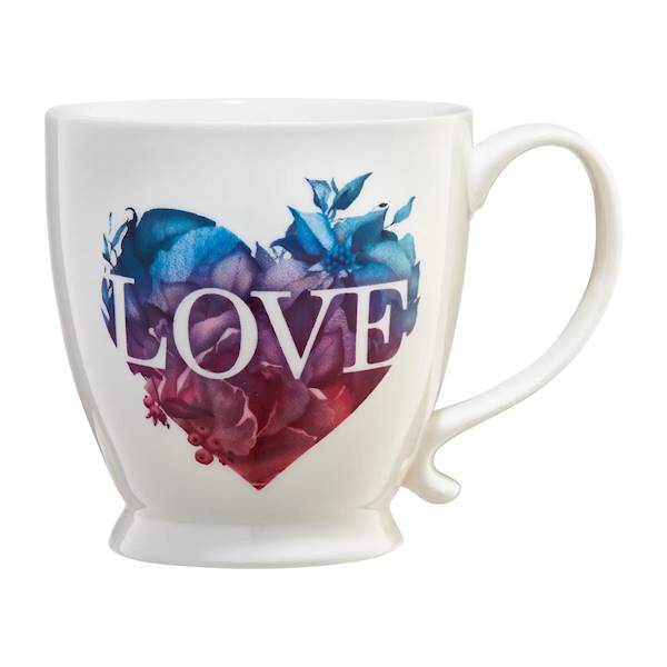 Kubek porcelanowy z napisem LOVE 480ml AMBITION