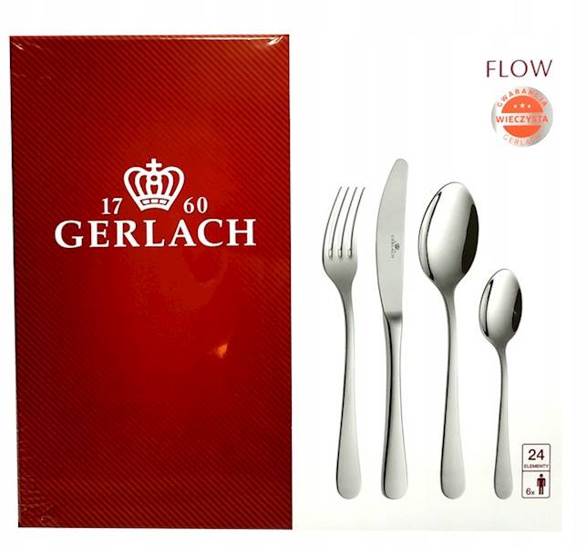 Komplet sztućców FLOW 24-elementy GERLACH NK34P