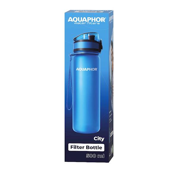 Butelka filtrująca CITY 0,5-L niebieska AQUAPHOR