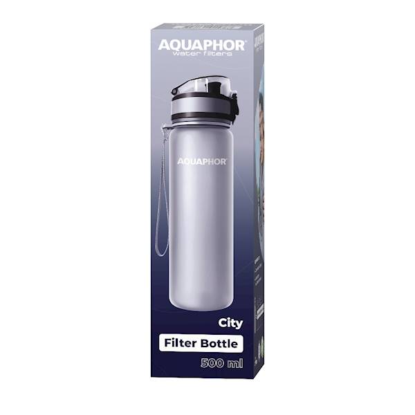 Butelka filtrująca CITY 0,5-L szara AQUAPHOR