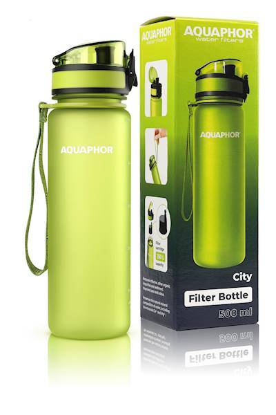 Butelka filtrująca CITY 0,5-L zielona AQUAPHOR
