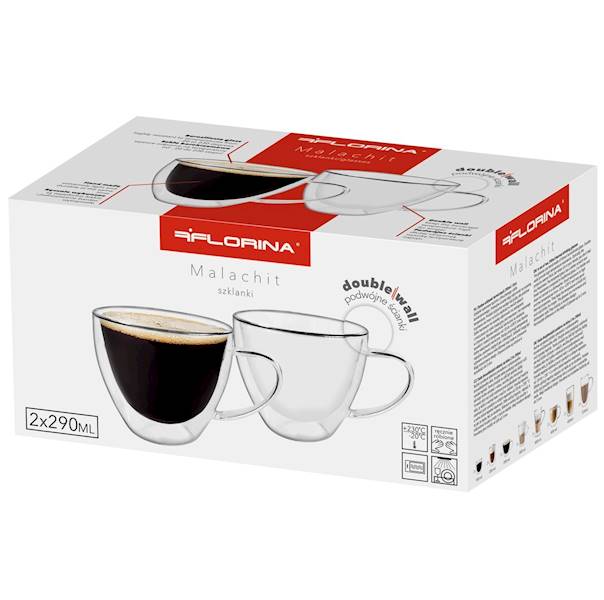Szklanki termiczne MALACHIT 270ml  FLORINA