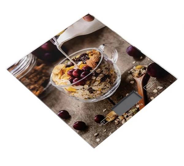 Waga kuchenna elektroniczna PT893 BOTTI dekor.MUESLI