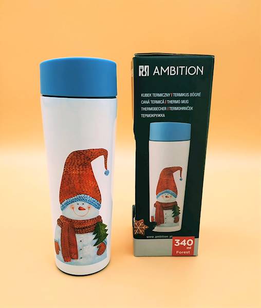 Kubek termiczny FOREST BAŁWANEK 340ml  AMBITION 84579