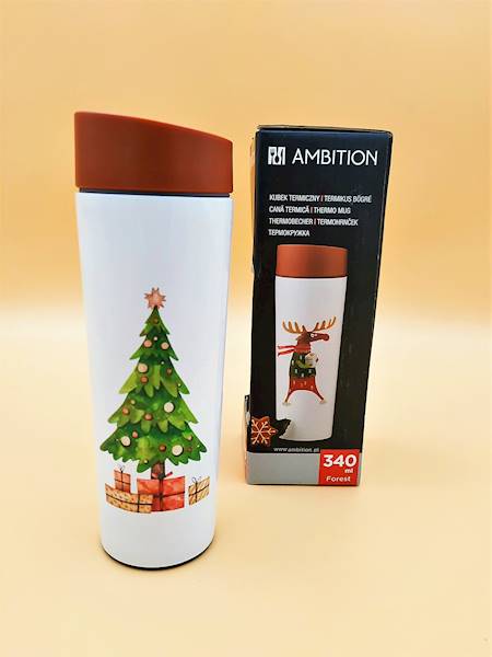 Kubek termiczny FOREST ŁOŚ 340ml  AMBITION 84580