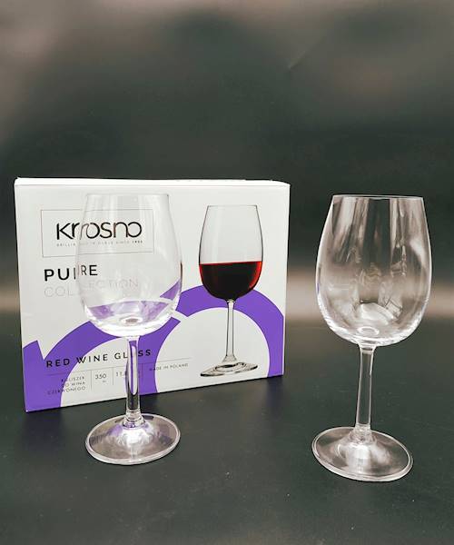 Komplet 6 kieliszków do czerwonego wina 350 ml Pure Krosno