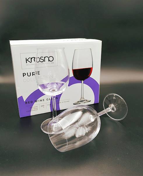 Komplet 6 kieliszków do czerwonego wina 350 ml Pure Krosno