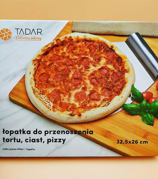 Łopatka do przenoszenia pizzy, tortu i ciast Tadar 32,5 x 26 cm stalowa