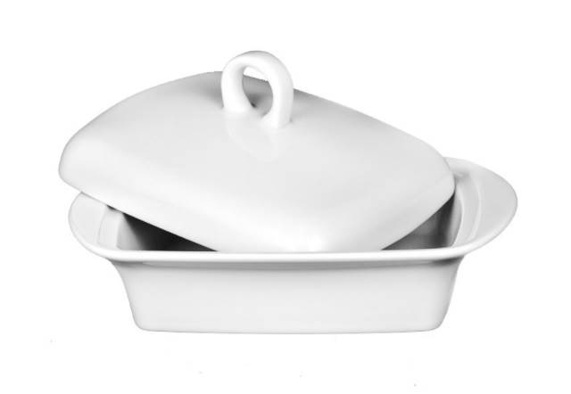 Maselniczka porcelanowa z pokrywką LUBIANA