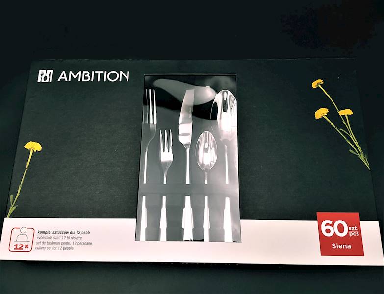 Komplet sztućców SIENA 60 elementów AMBITION 83920