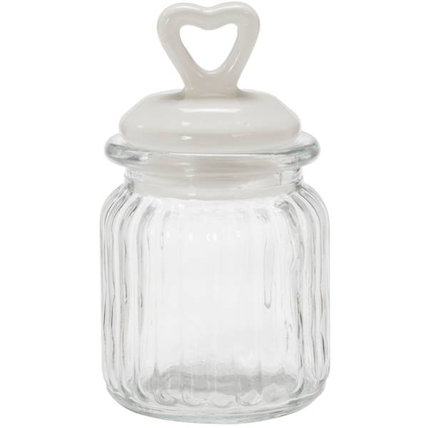 Słoik szklany ozdobny z pokrywką 290 ml