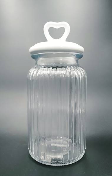 Słoik szklany ozdobny z pokrywką 1300 ml