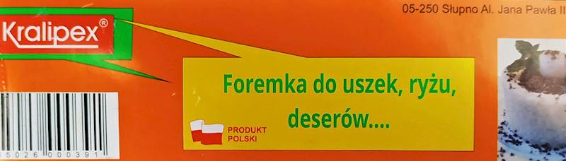 Wycinak/wykrawacz do ciasta uszek ryżu 6 cm