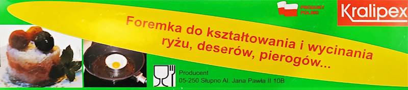 Wycinak/wykrawacz do ciasta pierogów ryżu 8 cm
