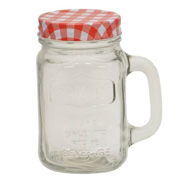 Słoik szklany do deserów Tadar 450 ml z zakrętką mix kolorów