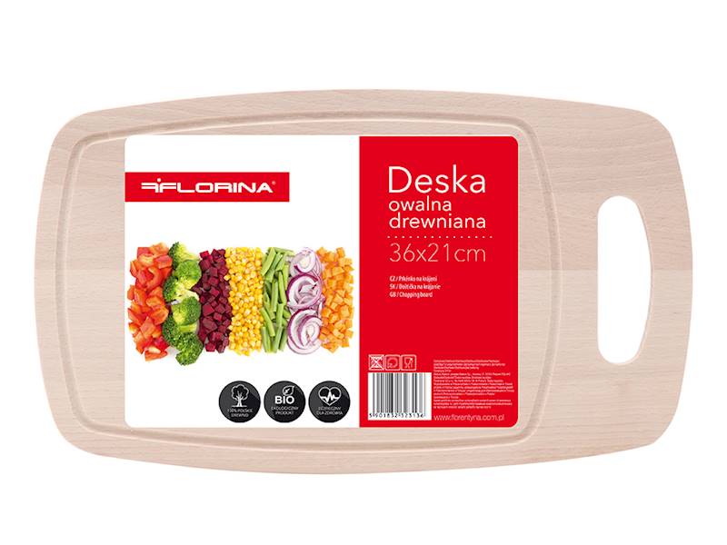 Deska kuchenna do krojenia owalna duża Florina