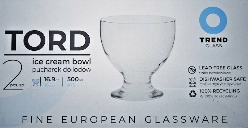 Pucharki do lodów TORD 2szt  TREND GLASS 38032