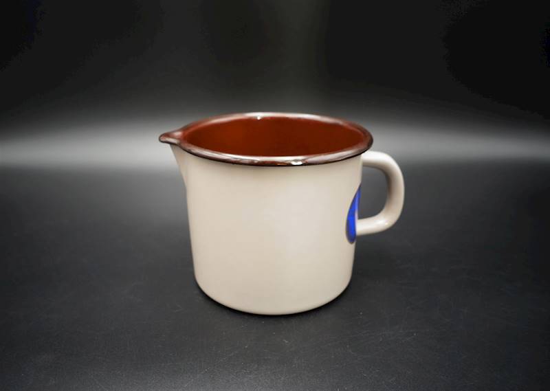 Kubek emaliowany prosty Bruna 12cm 1,24 L