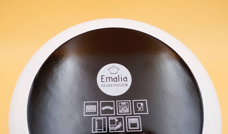 Garnek emaliowany prosty Emalia Pleszew Kalina 3,7L 20cm