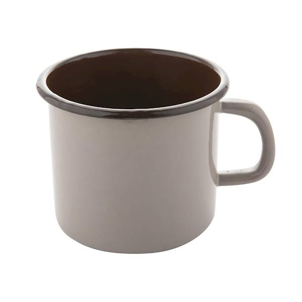 Kubek emaliowany prosty Bruna 10cm 740 ml