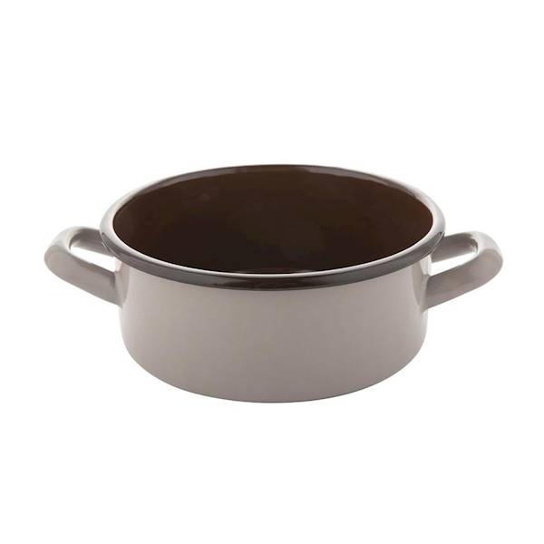 Garnek emaliowany niski Bruna 16 cm 1,4 L