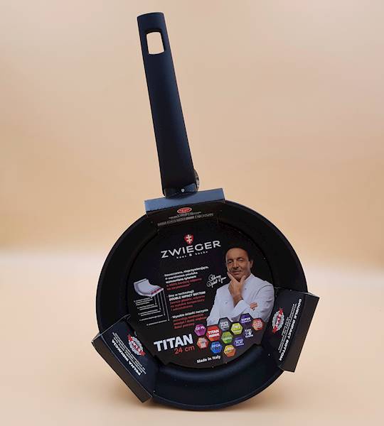 Patelnia głęboka 24 cm Titan ZWIEGER