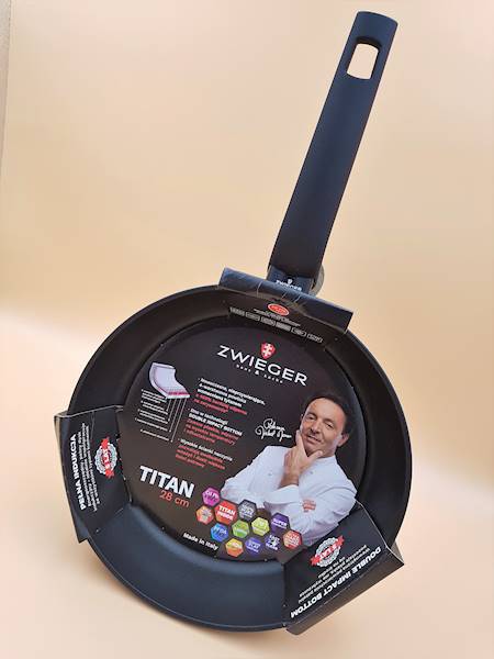 Patelnia głęboka 28 cm Titan ZWIEGER
