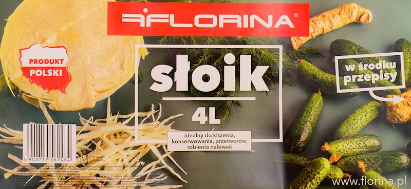 Słoik do ogórków Florina 4 litry