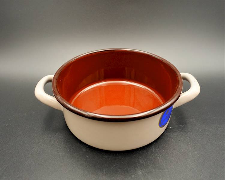 Garnek emaliowany niski BRUNA 18 cm  1,9-L