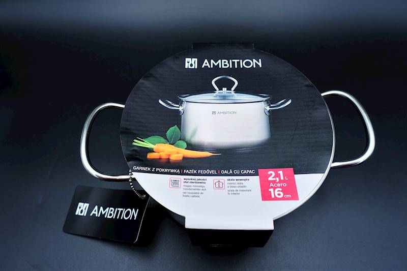 Garnek z pokrywką 2,1 L 16 cm ACERO AMBITION 60809