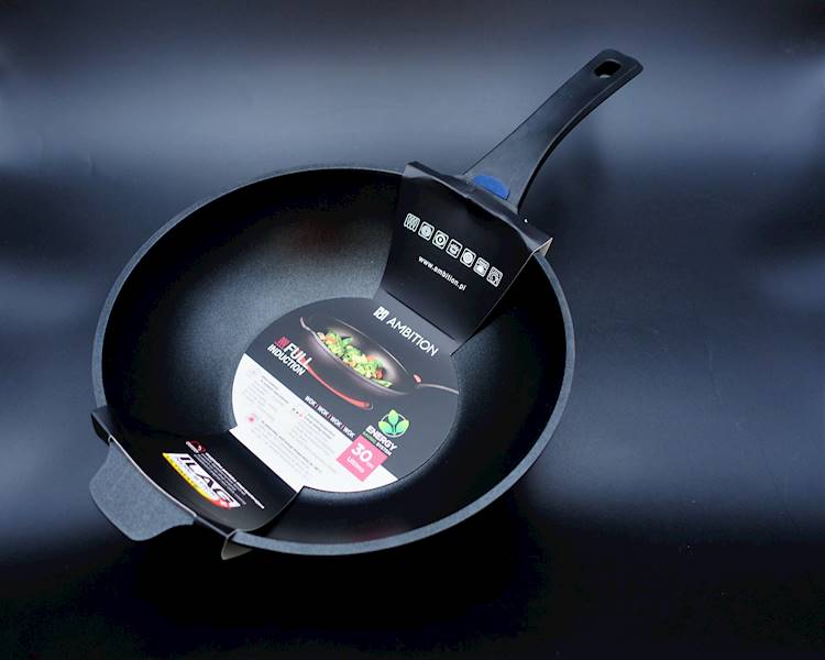 Patelnia Wok Ultimo ze wskaźnikiem temperatury 30 cm Ambition