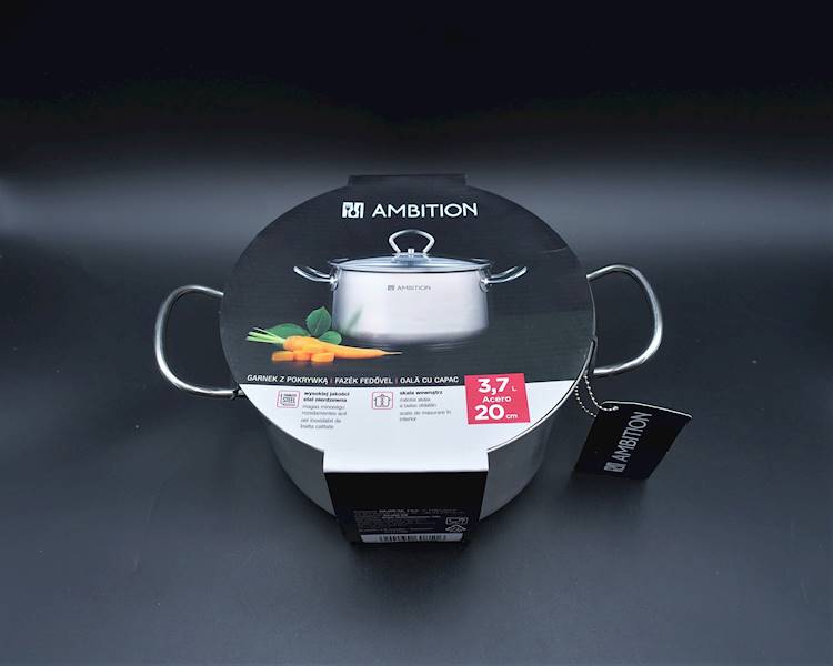 Garnek z pokrywką 3,7 L 20 cm ACERO AMBITION 60811