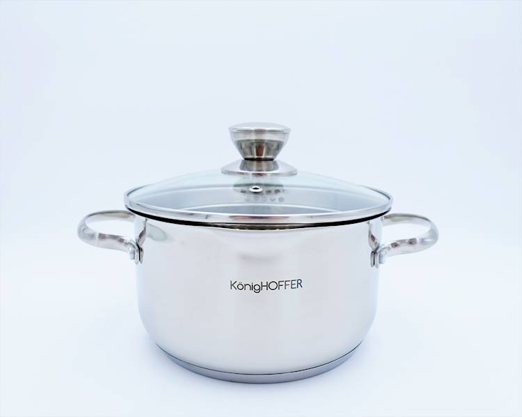 Garnek stalowy z pokrywką Aturo 20cm 3,5 L
