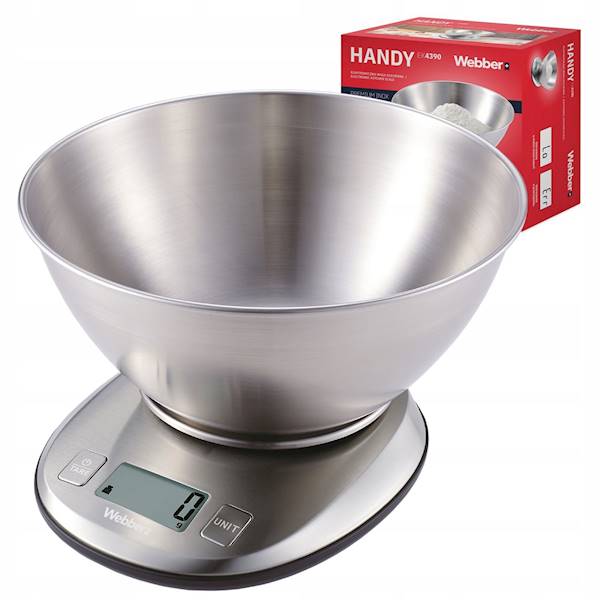 Waga kuchenna Webber EK4390 INOX 5kg/1g z miską