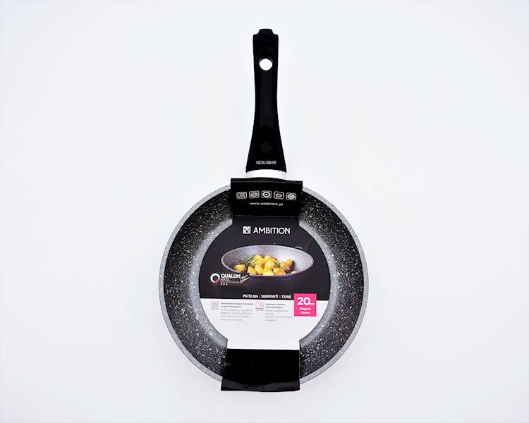 Patelnia Magnat Stone z powłoką Qualum Basic 20 cm AMBITION