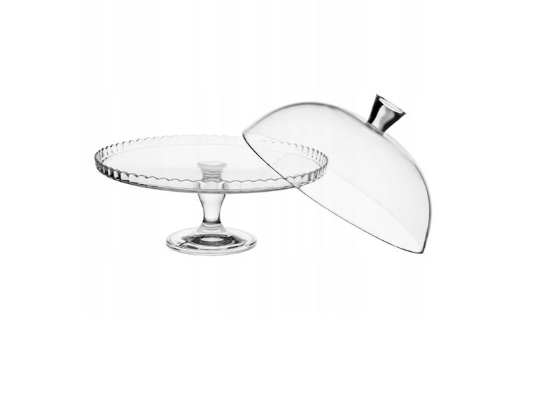 Patera na nóżce z kloszem PATISSERIE 32cm  PASABAHCE 95200