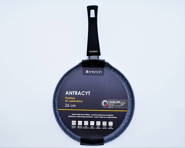 Patelnia do naleśników Antracyt 26 cm AMBITION 80028