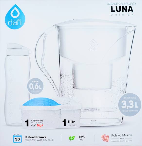 Dafi Dzbanek Luna 3,3L +2wkłady +bidon BIAŁY