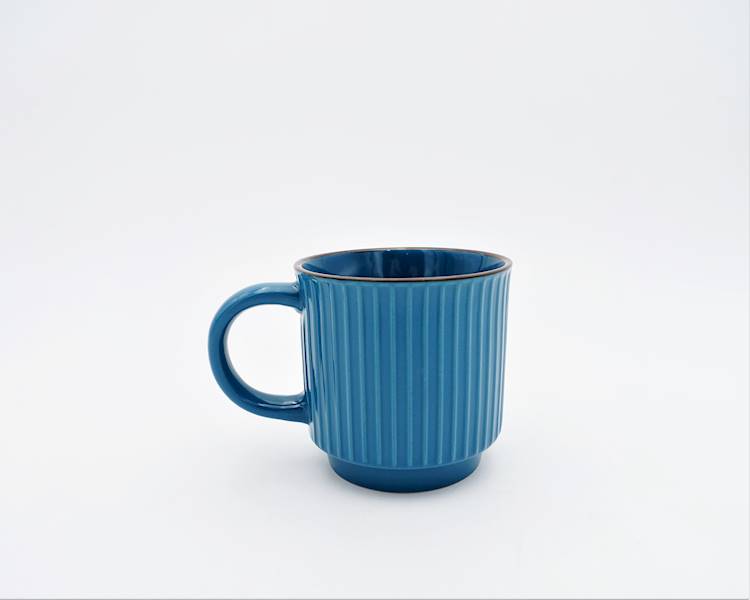 Kubek ceramiczny Florina Janes 350 ml niebieski