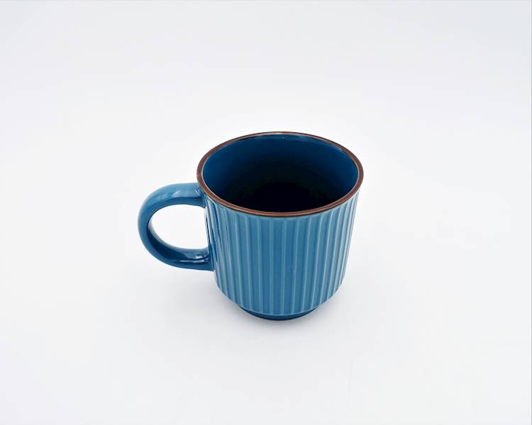 Kubek ceramiczny Florina Janes 350 ml niebieski