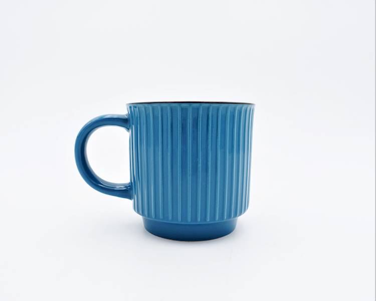 Kubek ceramiczny Florina Janes 350 ml niebieski