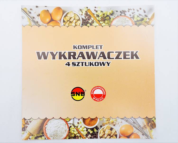 Zestaw wykrawaczek do ciastek 4 szt
