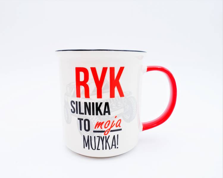 Zestaw prezentowy Kubek 400 ml + Brelok "Ryk silnika..."